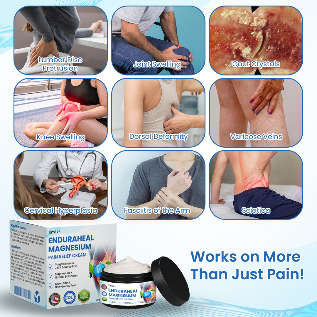 Crema analgésica de magnesio Timilk® EnduraHeal 🌟
