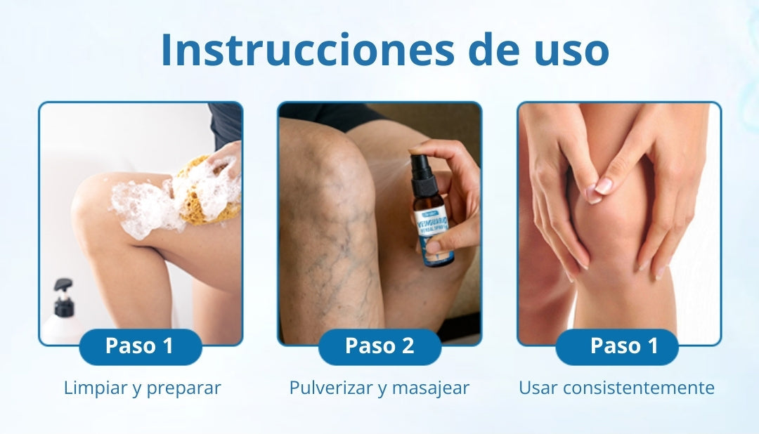 Timilk® VeinGuard Spray de Hierbas-✅ Clínicamente probado para eliminar las venas varicosas en solo 7 días.