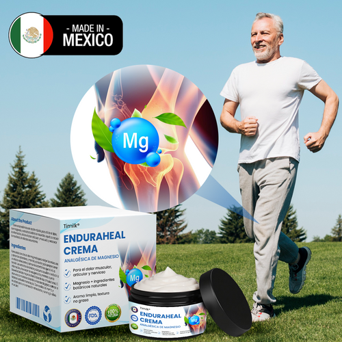 Crema analgésica de magnesio Timilk® EnduraHeal ⚕️(trata la artritis, la neuropatía, el reumatismo, las lesiones deportivas y más)