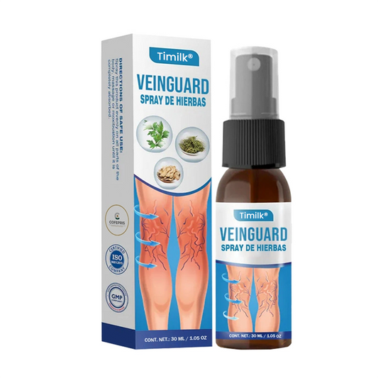 Timilk® VeinGuard Spray de Hierbas-✅ Clínicamente probado para eliminar las venas varicosas en solo 7 días.
