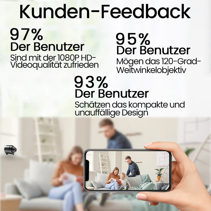 Ceoerty™ PocketView HD 1080P Kompakt-Wi-Fi-Kamera