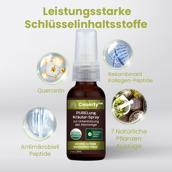 Ceoerty™ PURELung Kräuter-Spray zur Unterstützung der Atemwege