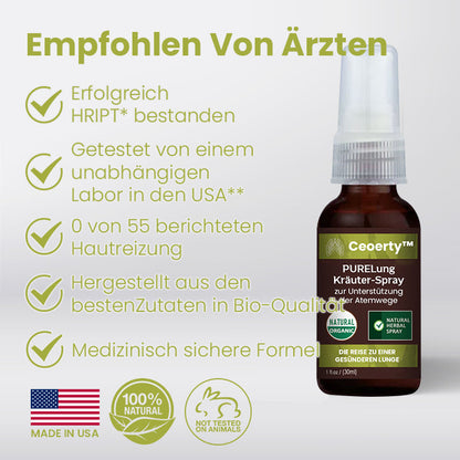 Ceoerty™ PURELung Kräuter-Spray zur Unterstützung der Atemwege